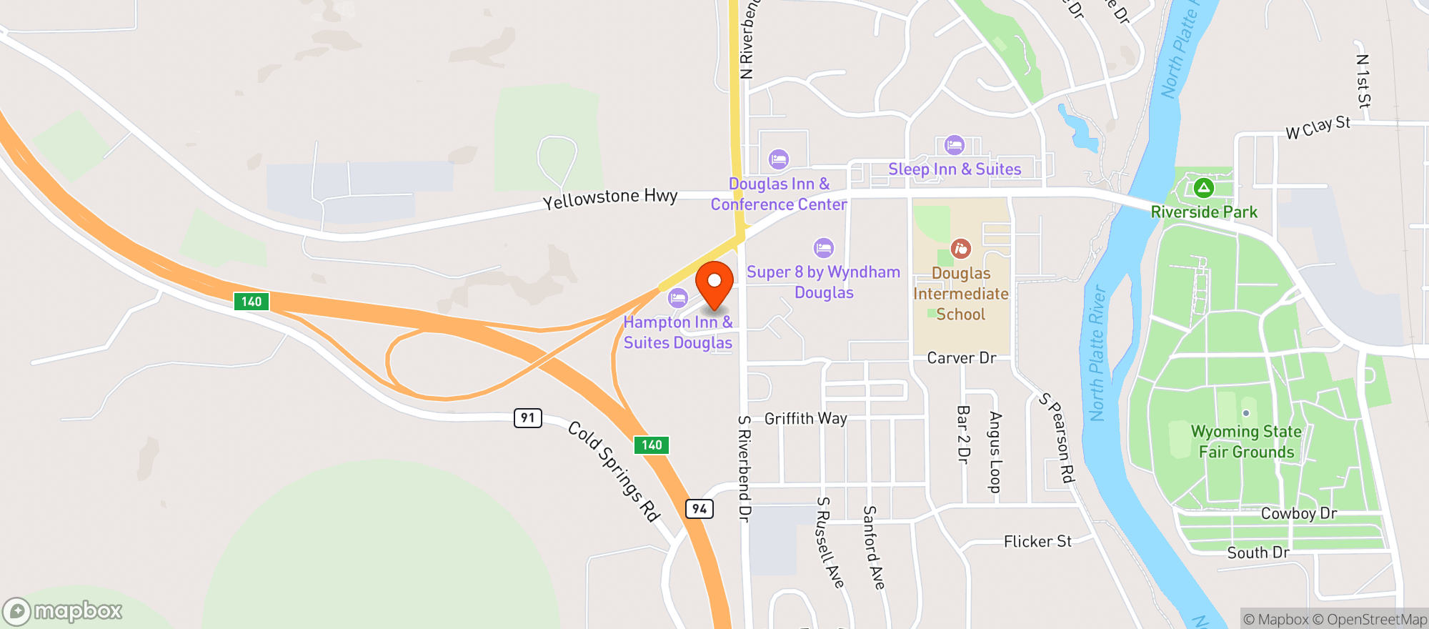 Map showing Grasslands Market