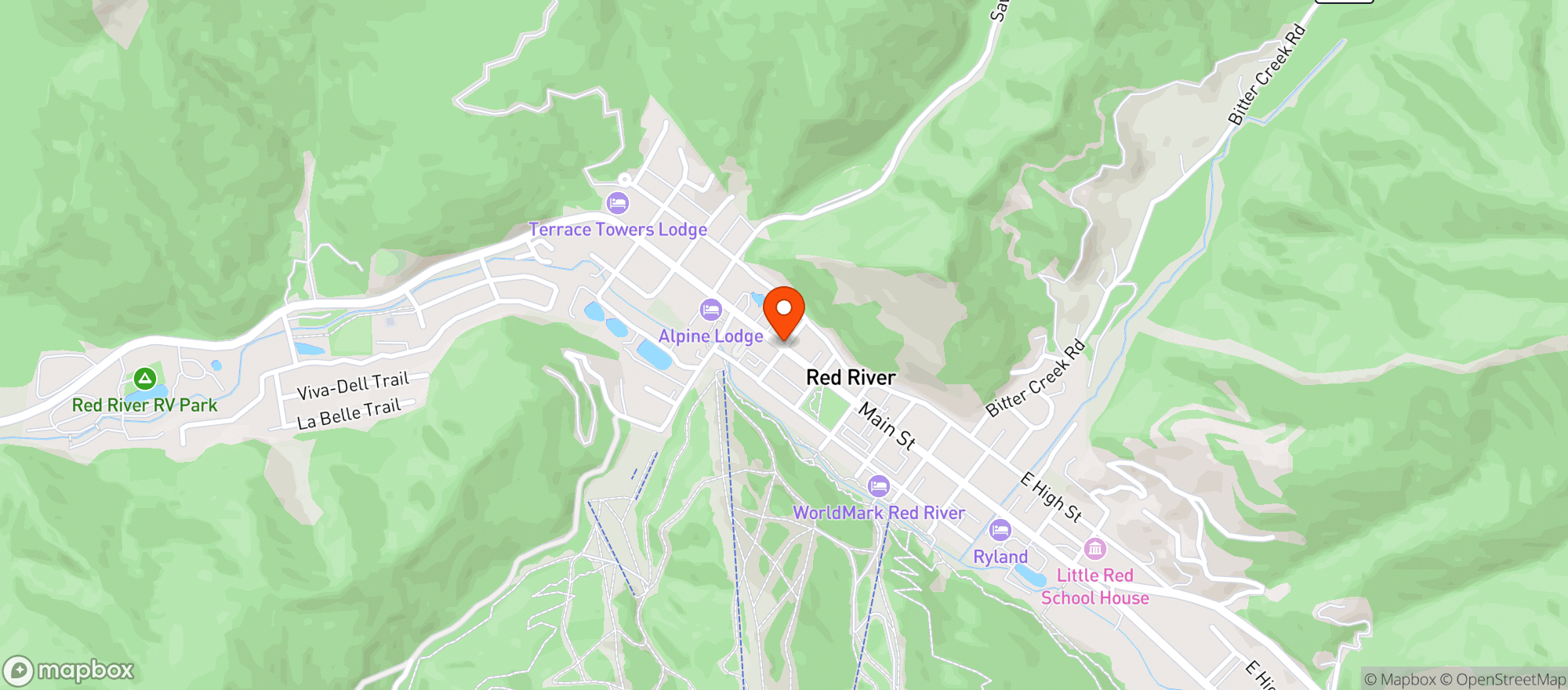Map showing THE CANDY CRATE