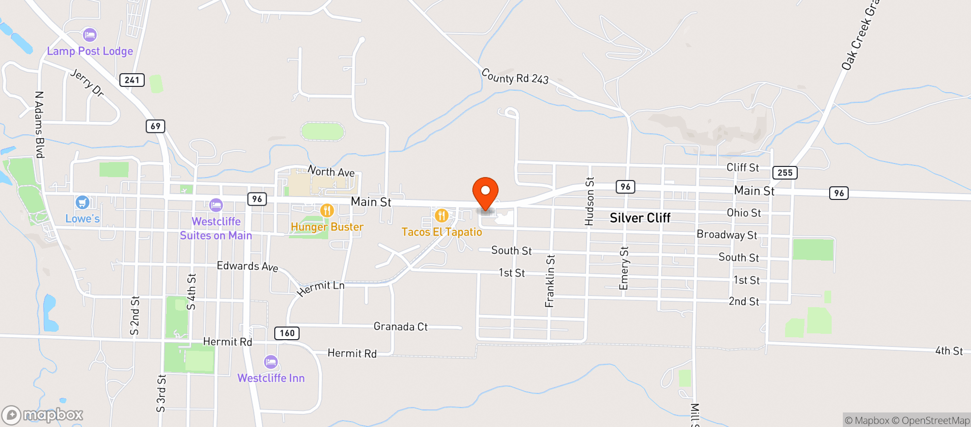 Map showing Liquor Cabinet