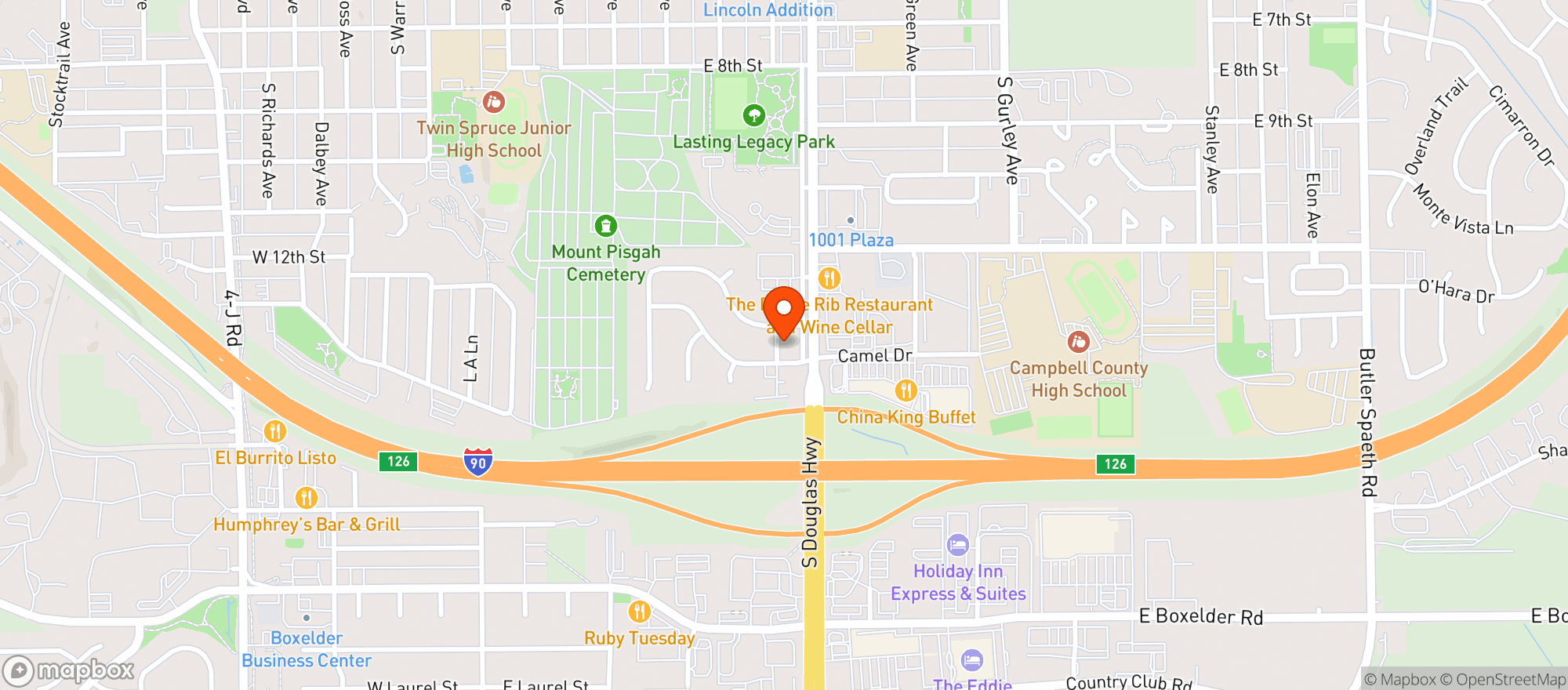 Map showing Harvest Health Therapy Boutique