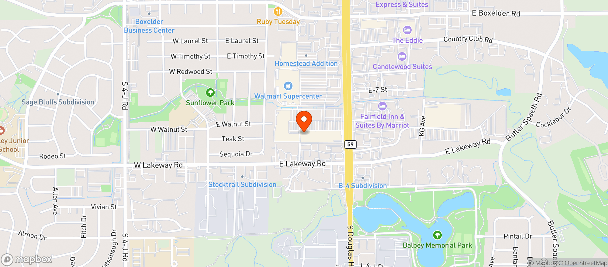 Map showing Gnc