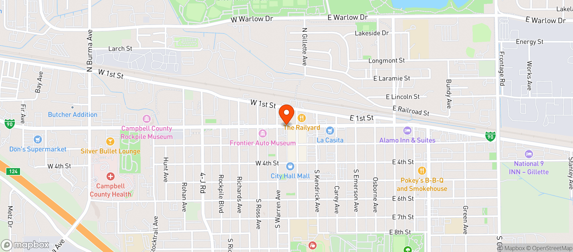 Map showing Albertsons