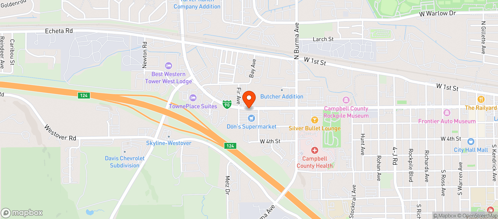 Map showing Tlc Liquor Store