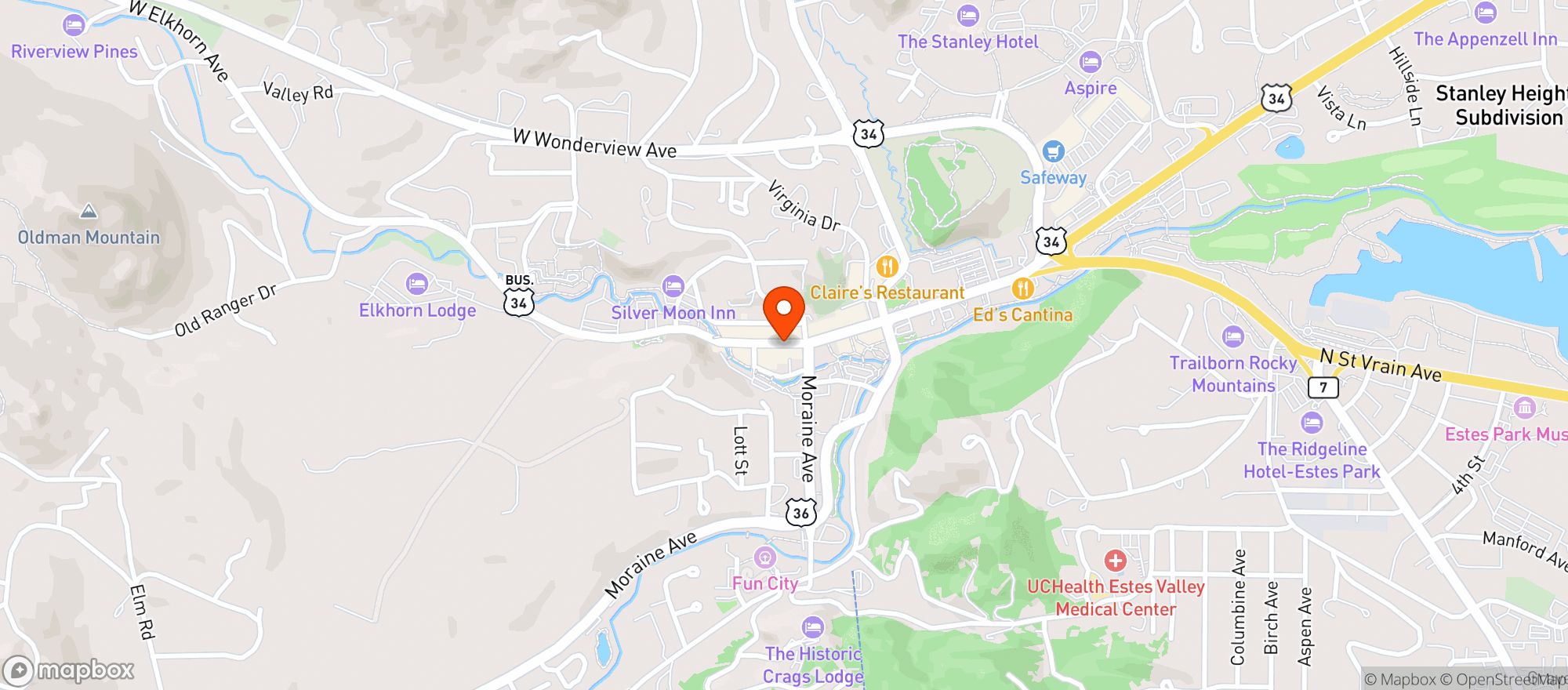 Map showing Bob & Tonys Pizza