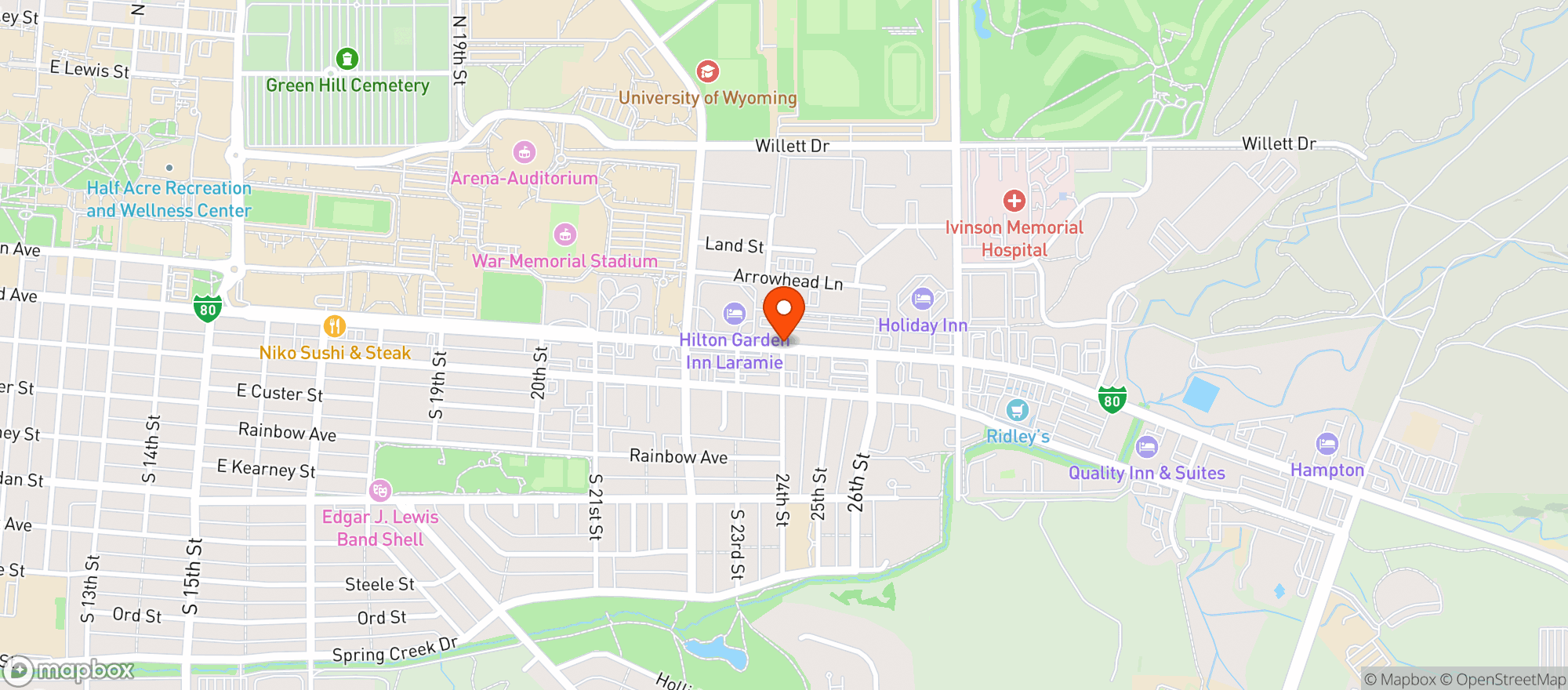 Map showing Gnc