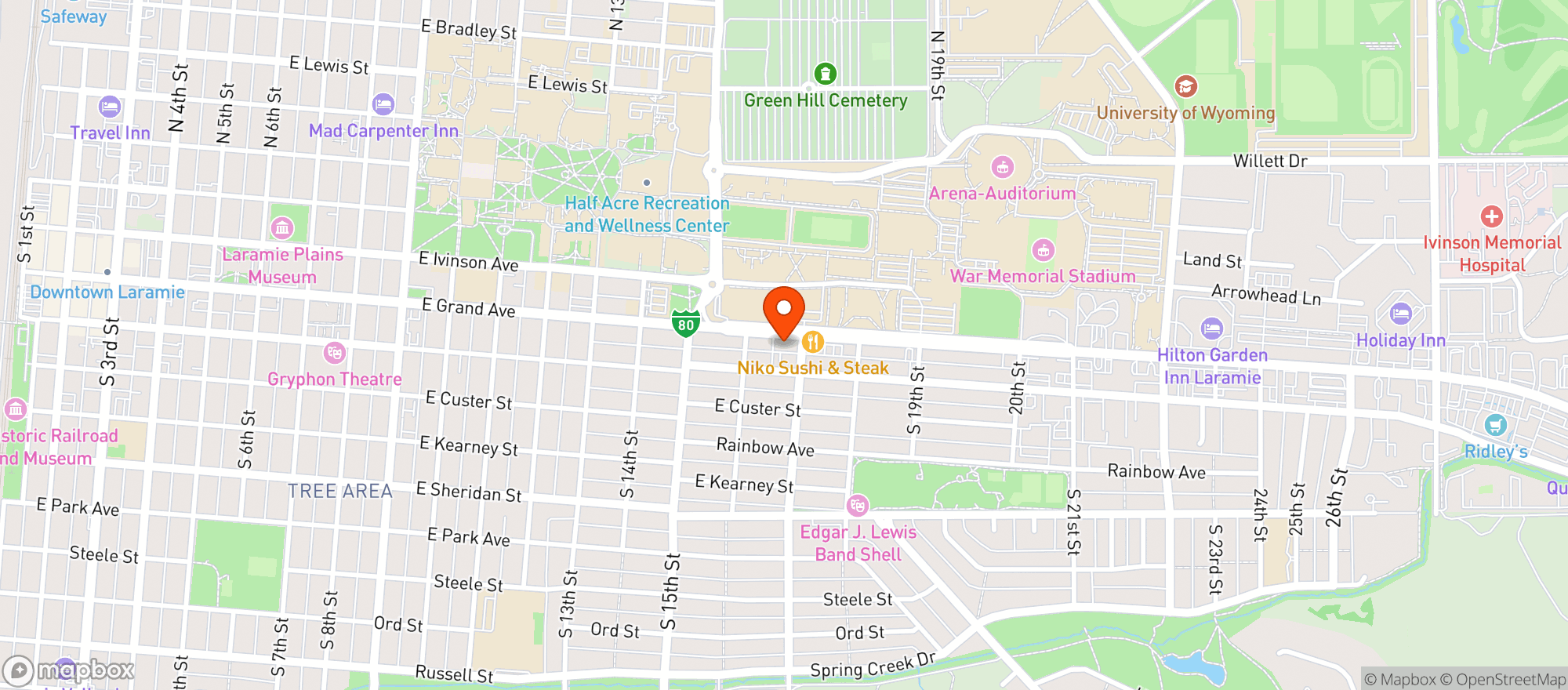 Map showing O Dwyers Public House