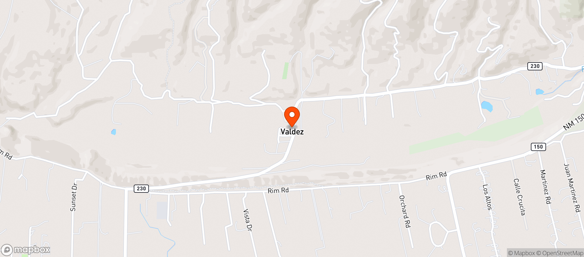 Map showing Mountain View Bar