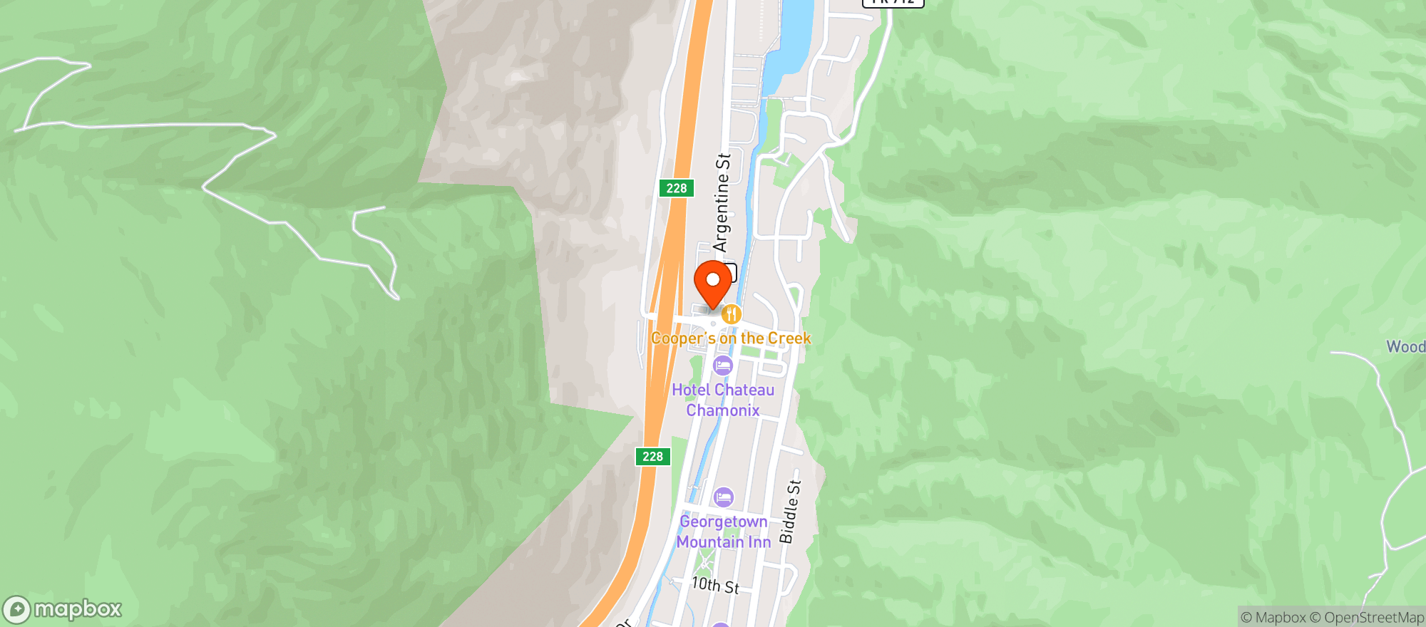 Map showing Circle K