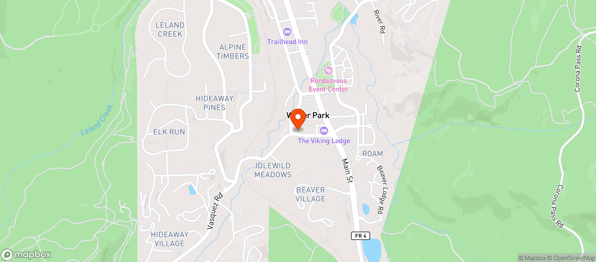 Map showing Big Trout Brewing Company