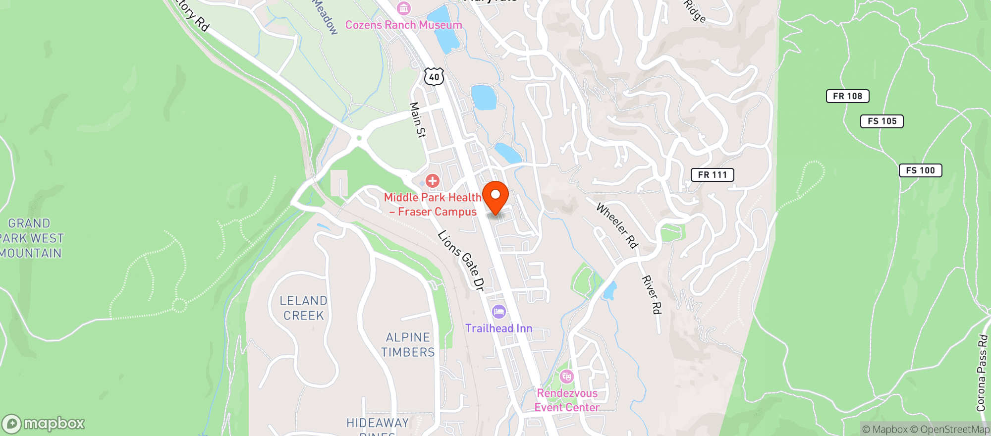 Map showing Liquor Depot-Winter Park
