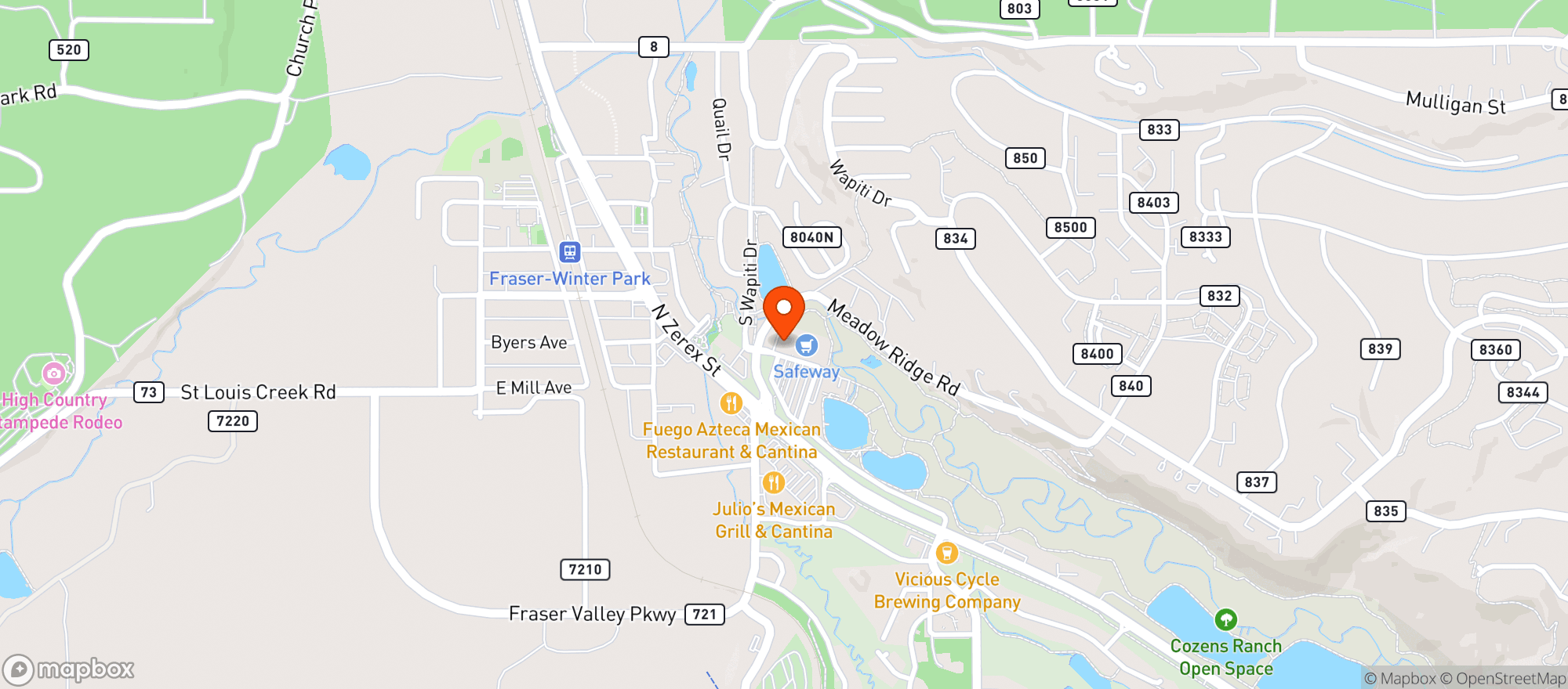 Map showing Bottle Pass Liquors