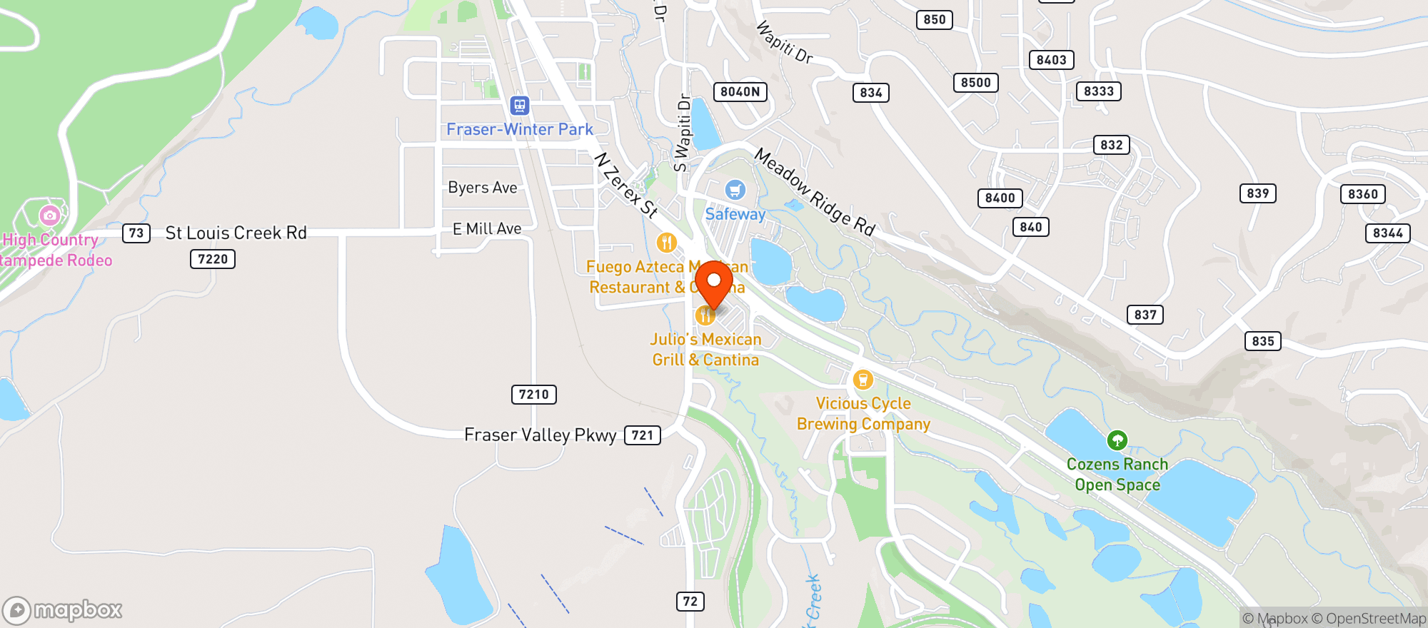 Map showing Silver Stem - Fraser