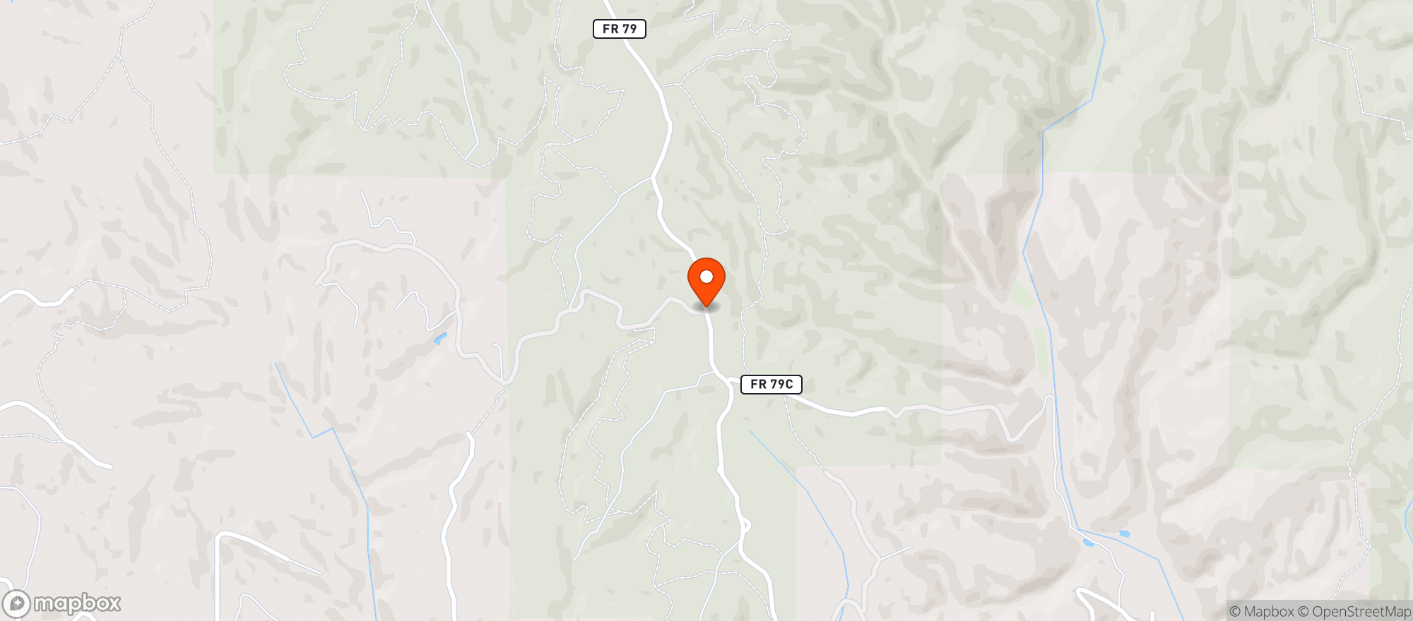 Map showing Santa Fe Bite
