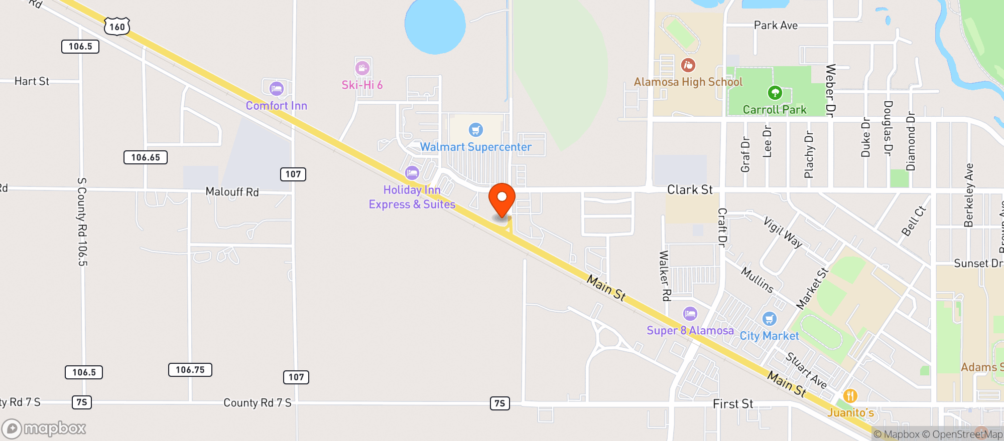 Map showing Beer Keg Depot