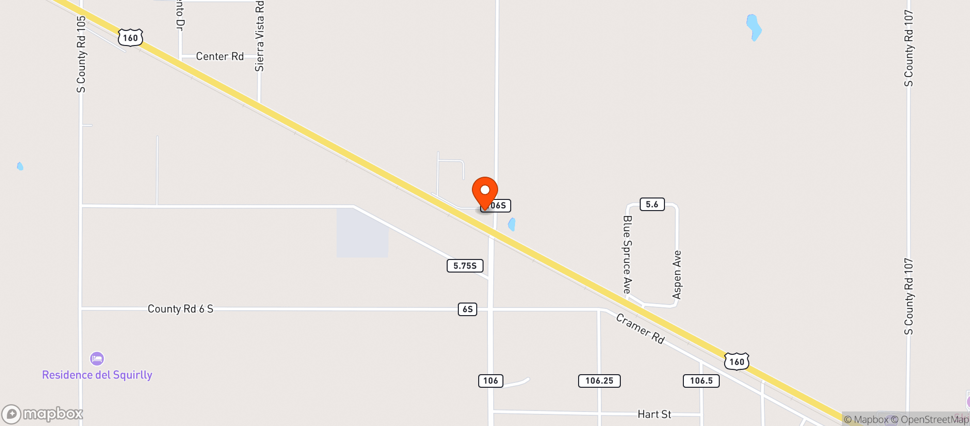 Map showing la casa cannabis 2 