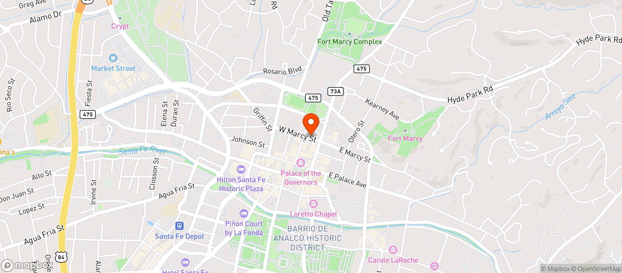 Map showing Tres Colores Restaurant #19769