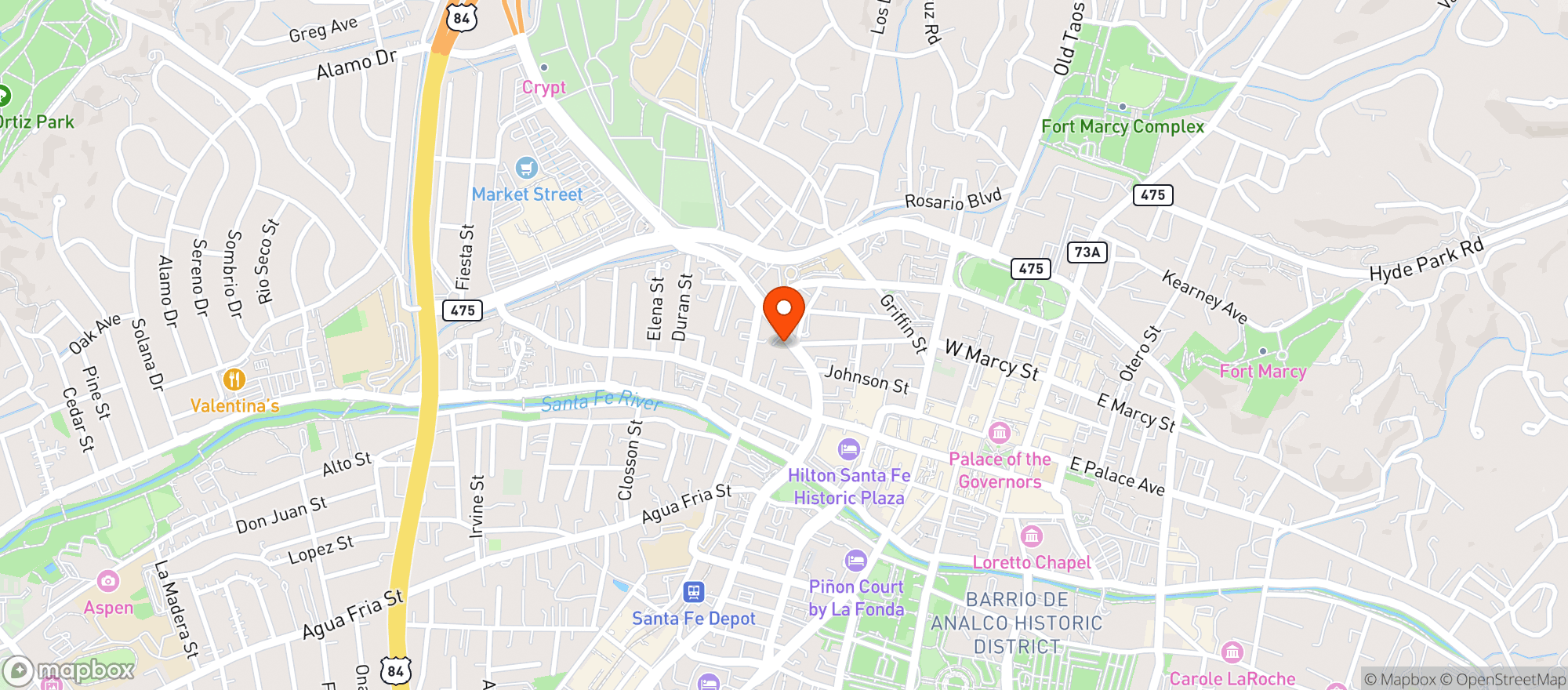 Map showing Remix Audio Bar
