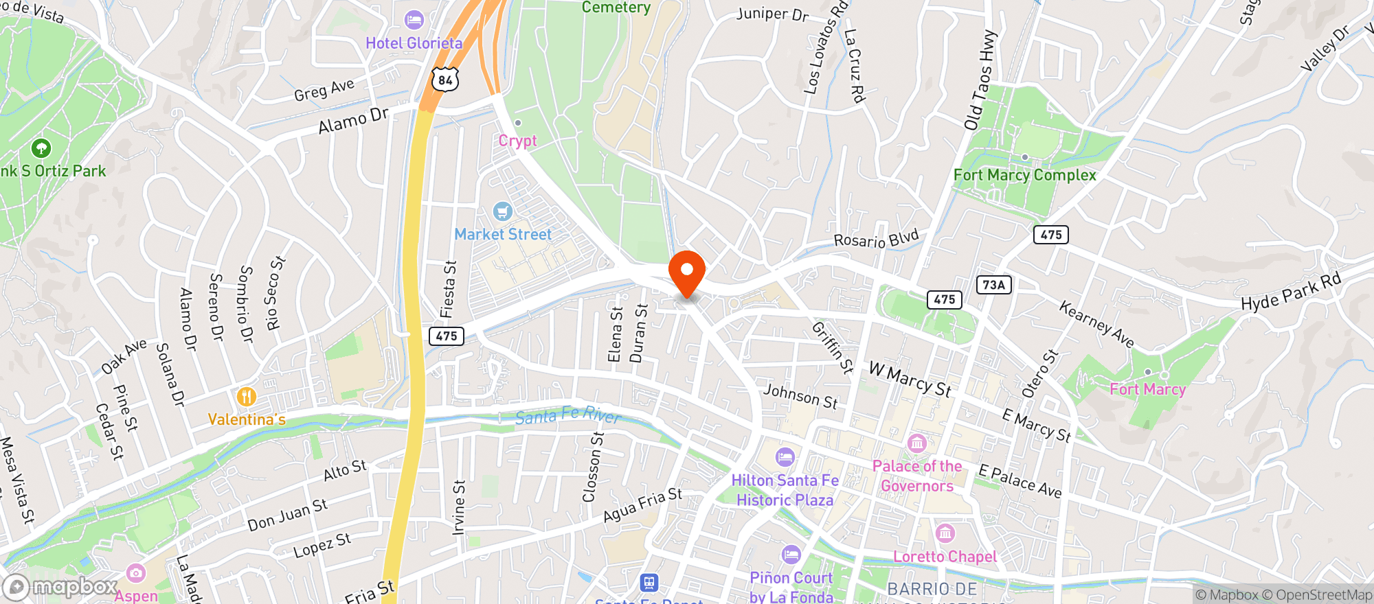 Map showing Allsups