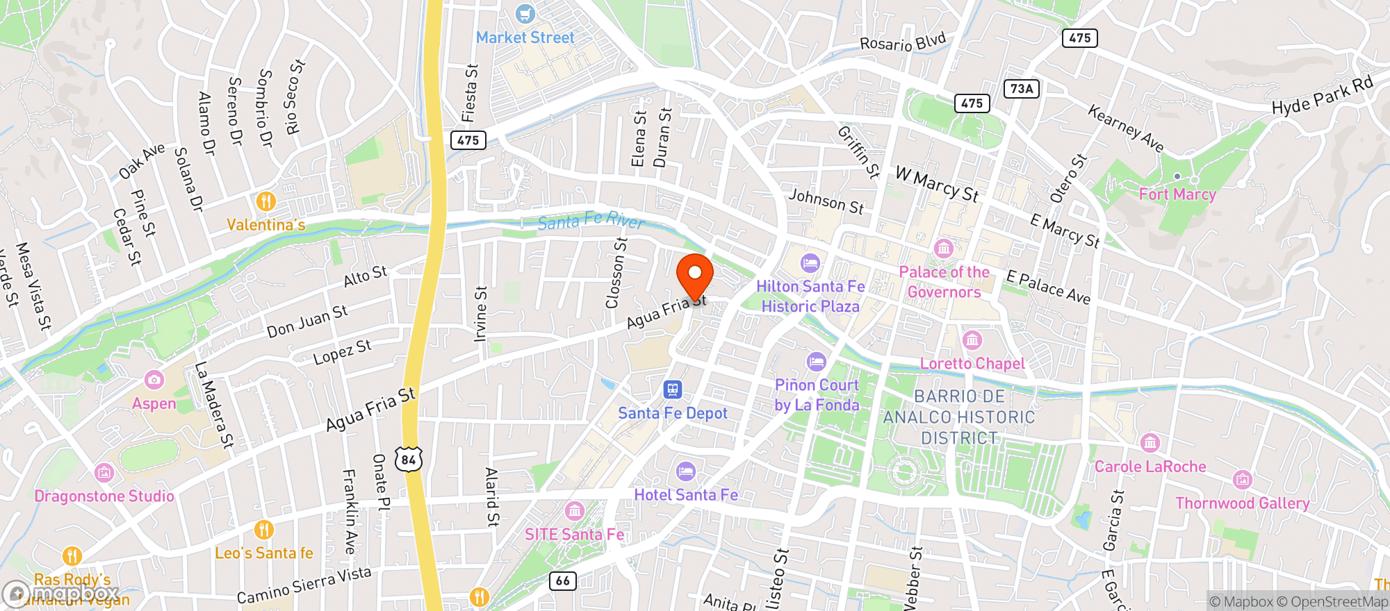 Map showing Josephs Culinary Pub