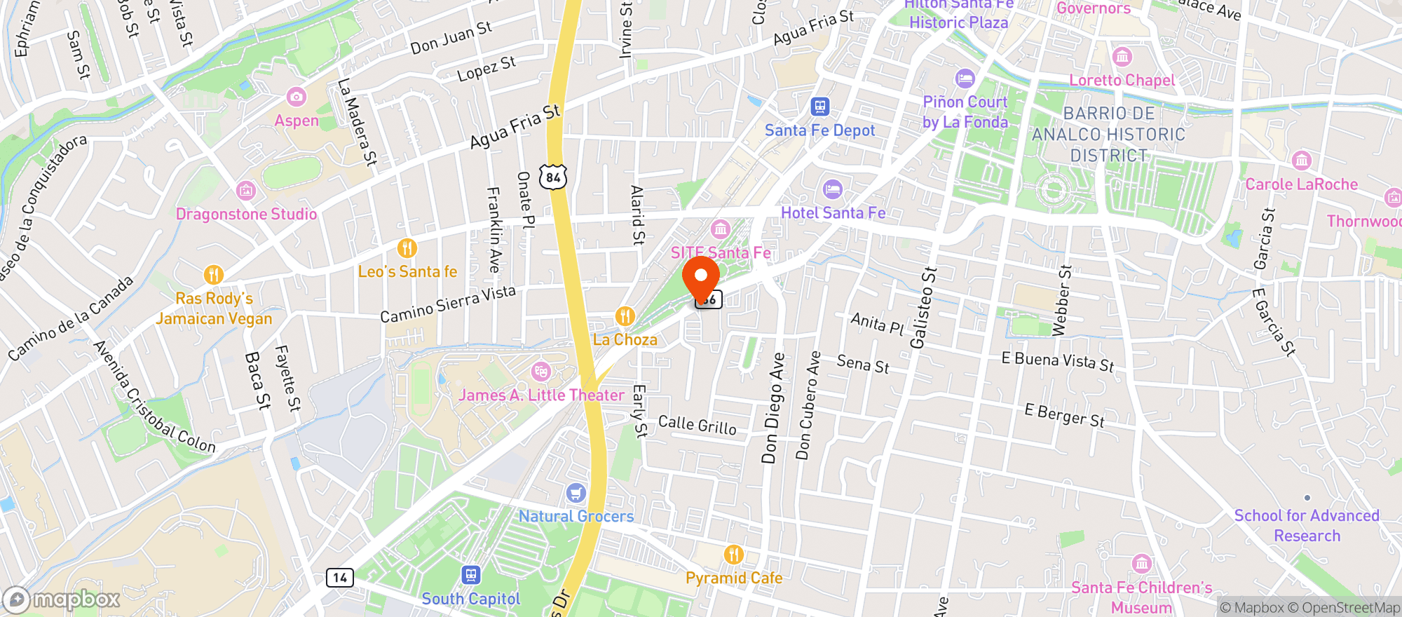 Map showing Whole Foods Market