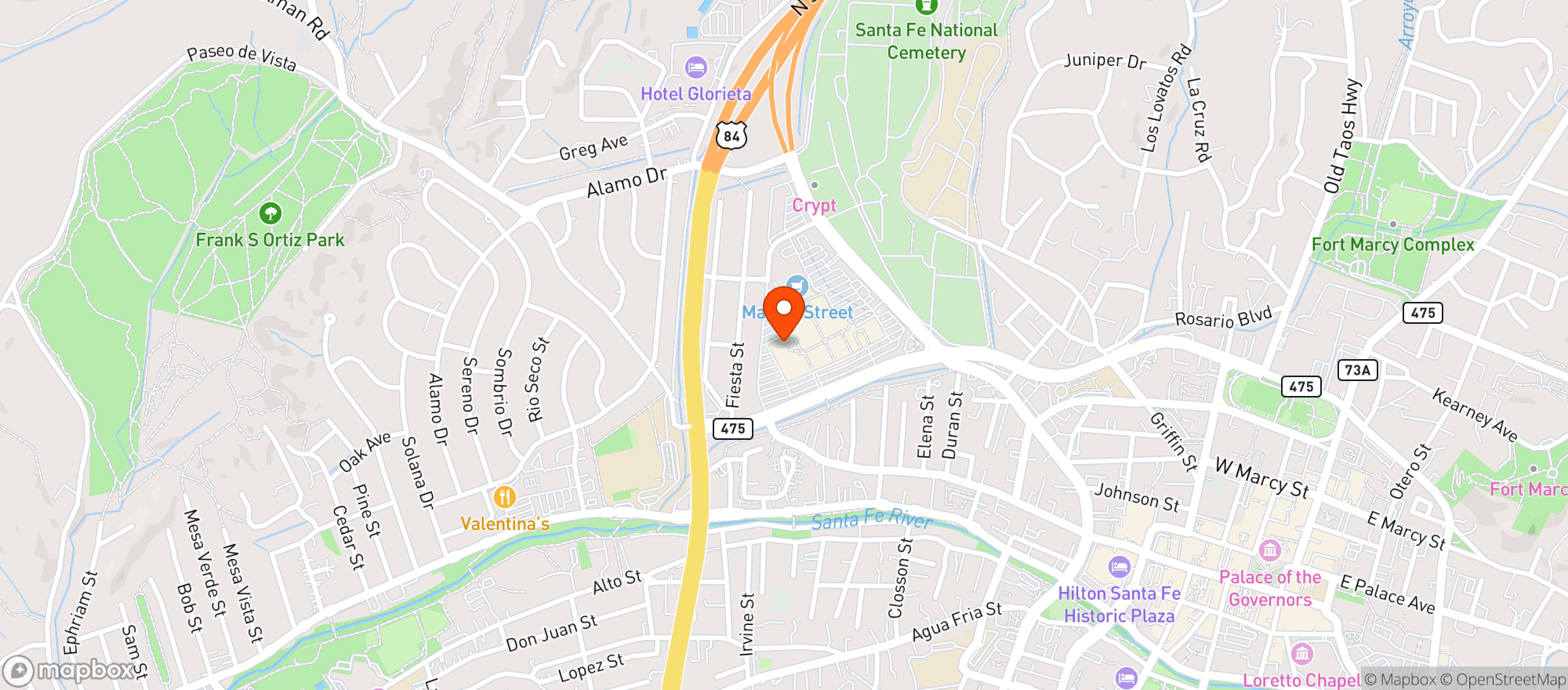 Map showing The Alley