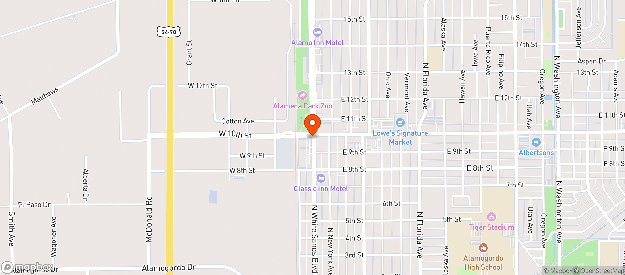 Map showing Walgreens