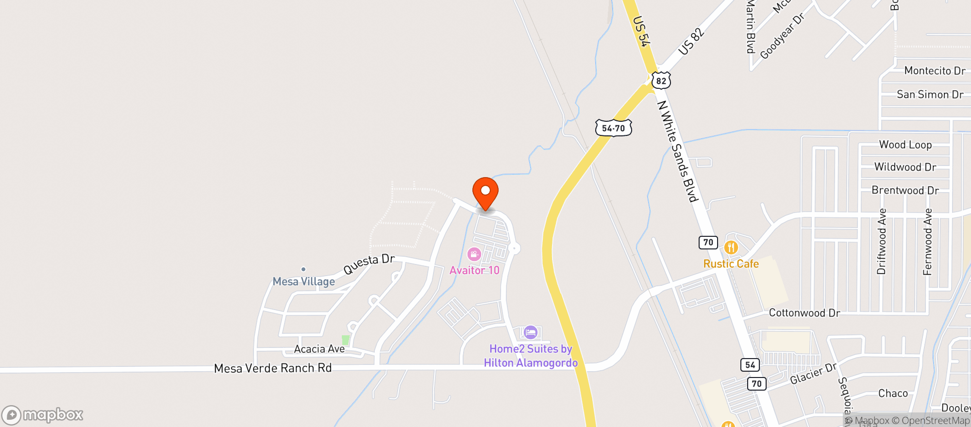 Map showing Rocket City