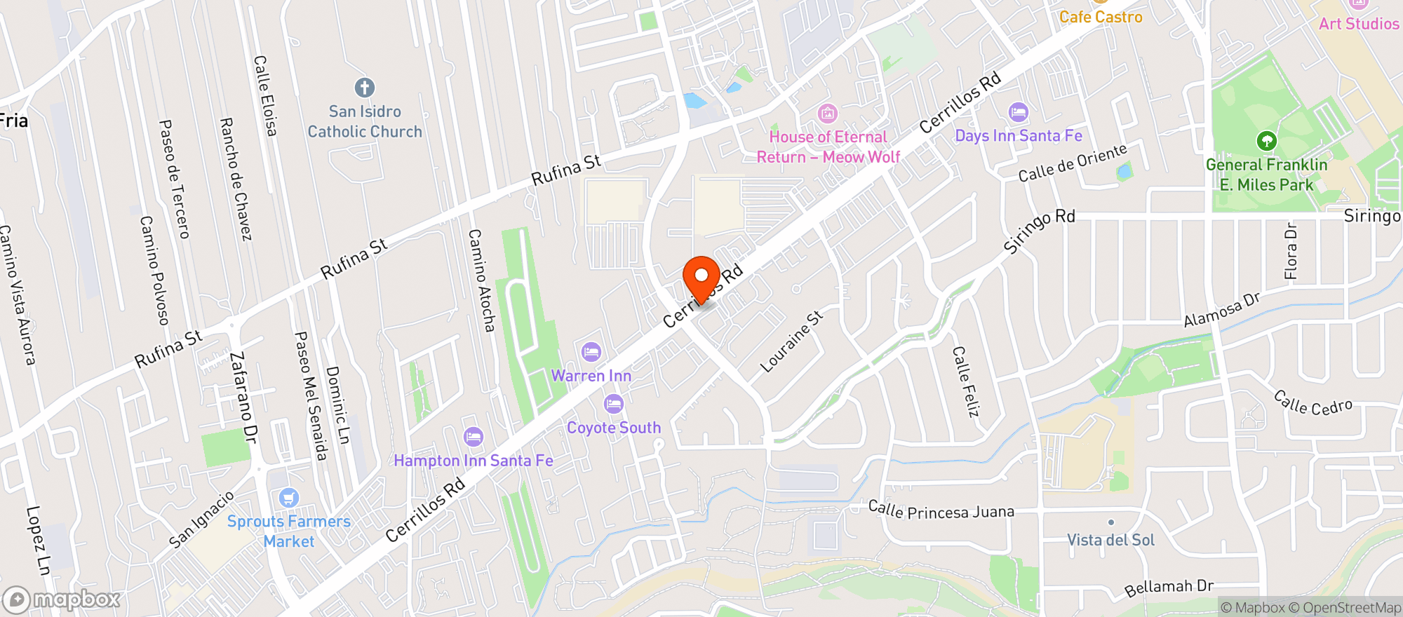 Map showing WALGREENS