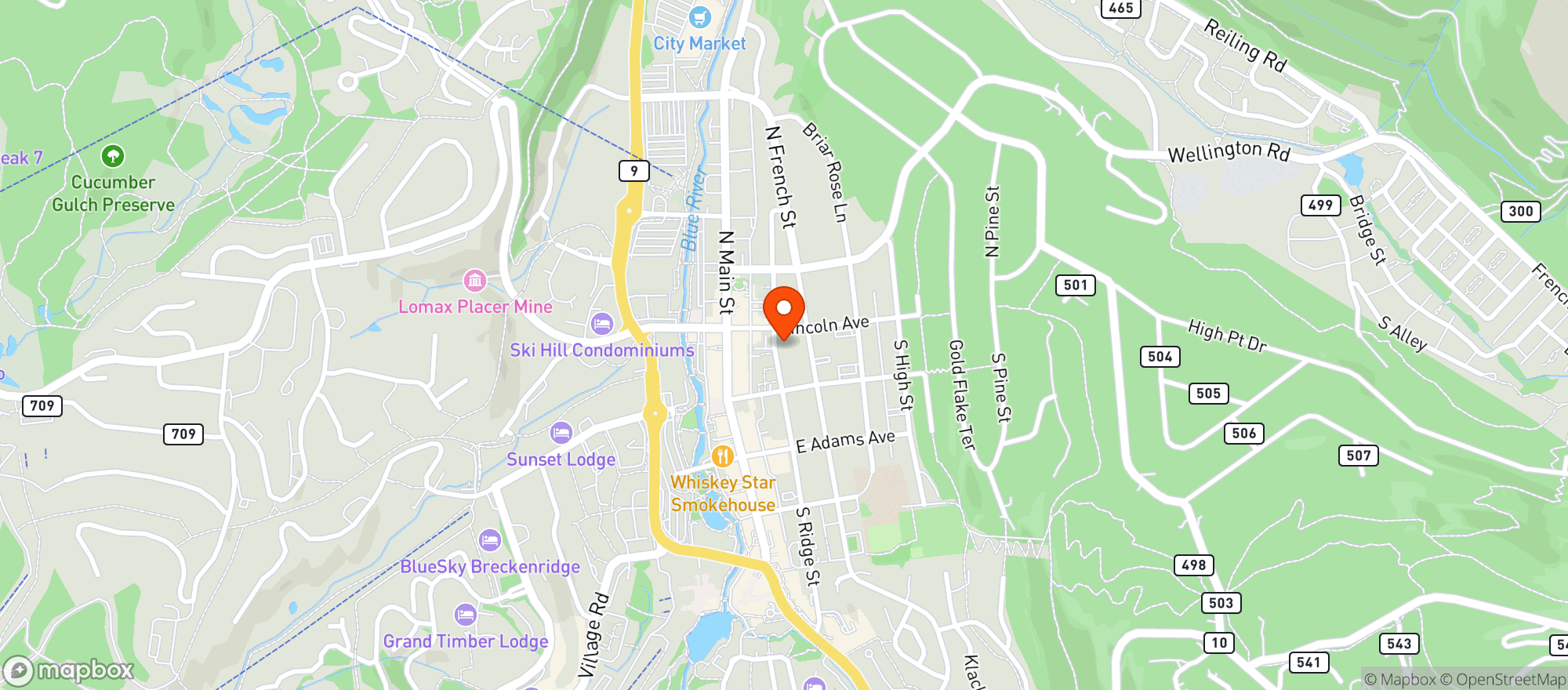 Map showing Fattys