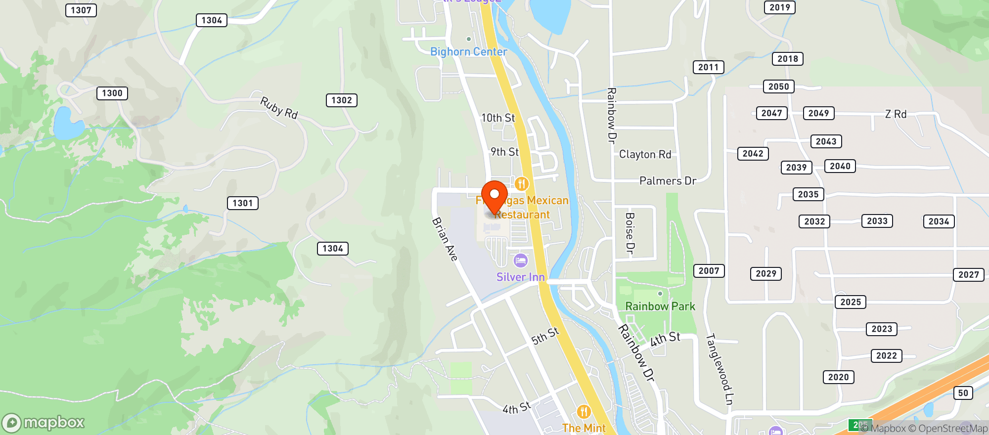 Map showing Target