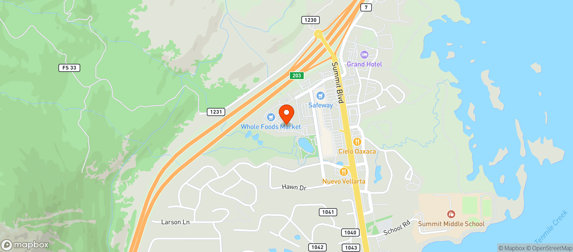 Map showing Pure Kitchen