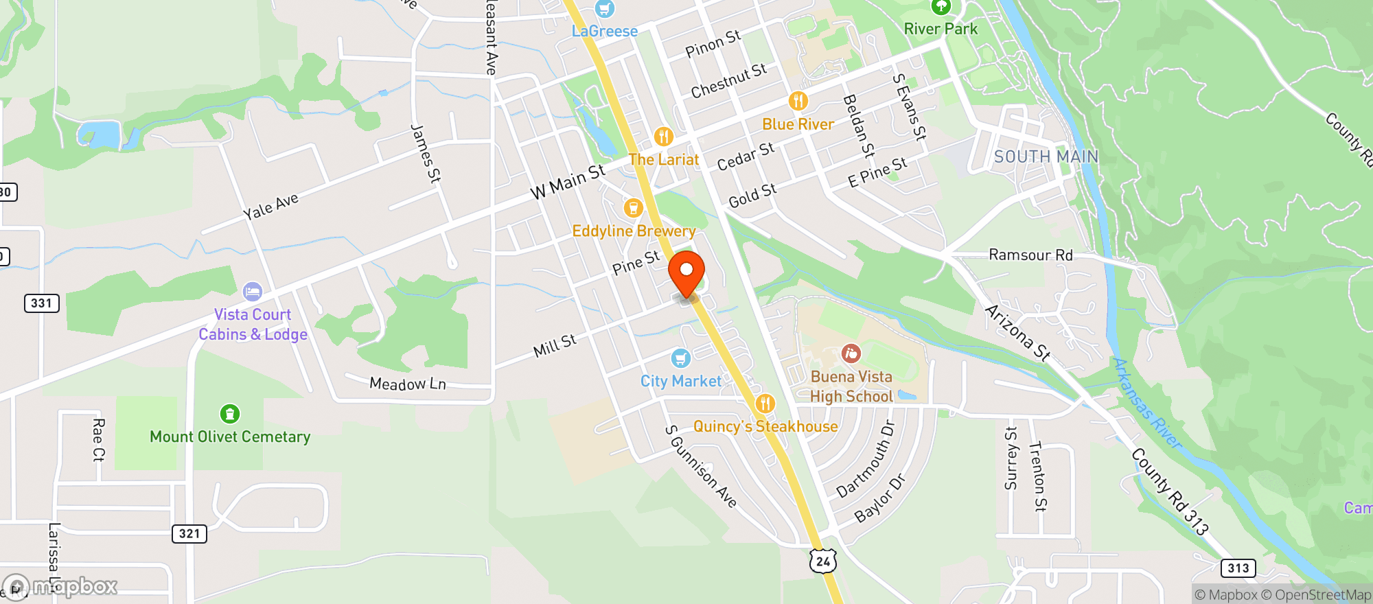 Map showing Rally Liquor