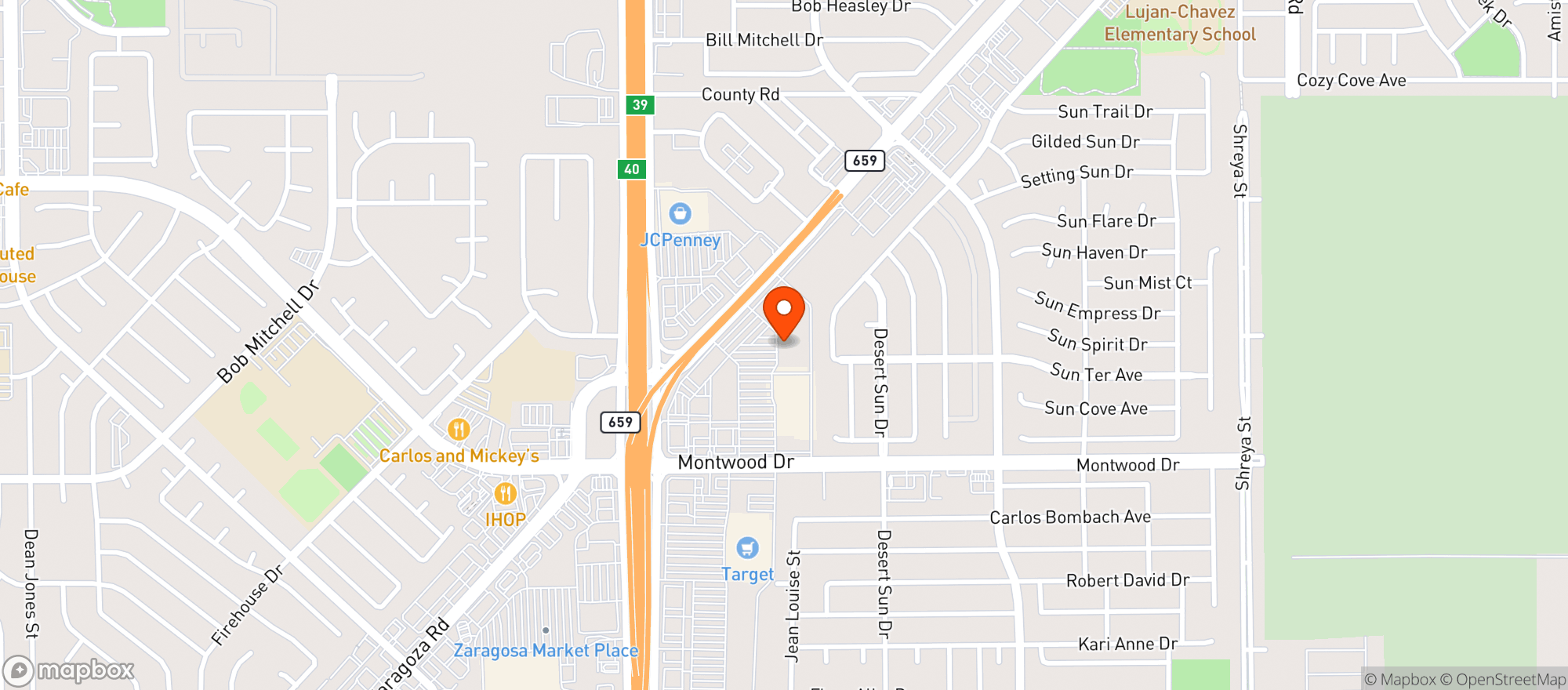 Map showing Sprouts Farmers Market