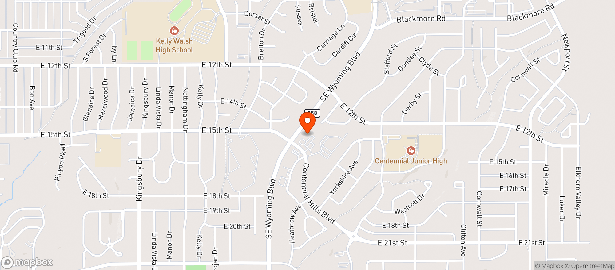 Map showing La Cocina