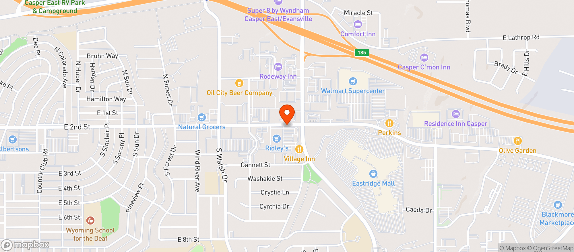 Map showing Liquor Shed
