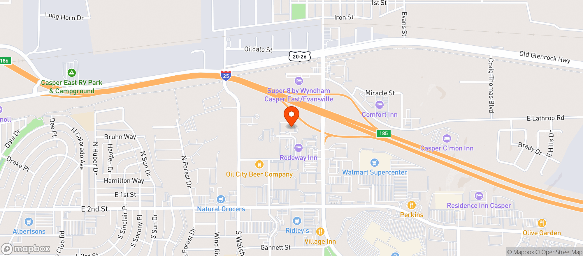 Map showing Courtyard By Marriott #cprcy