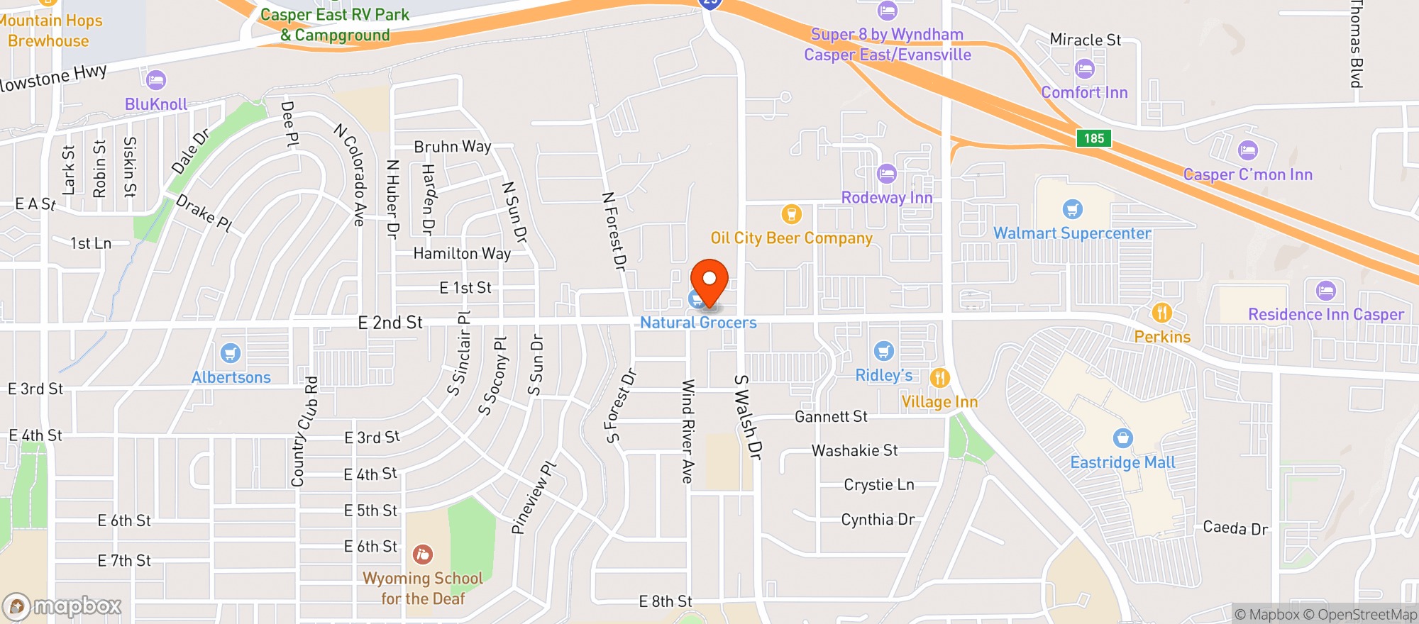 Map showing LIQUOR SHED