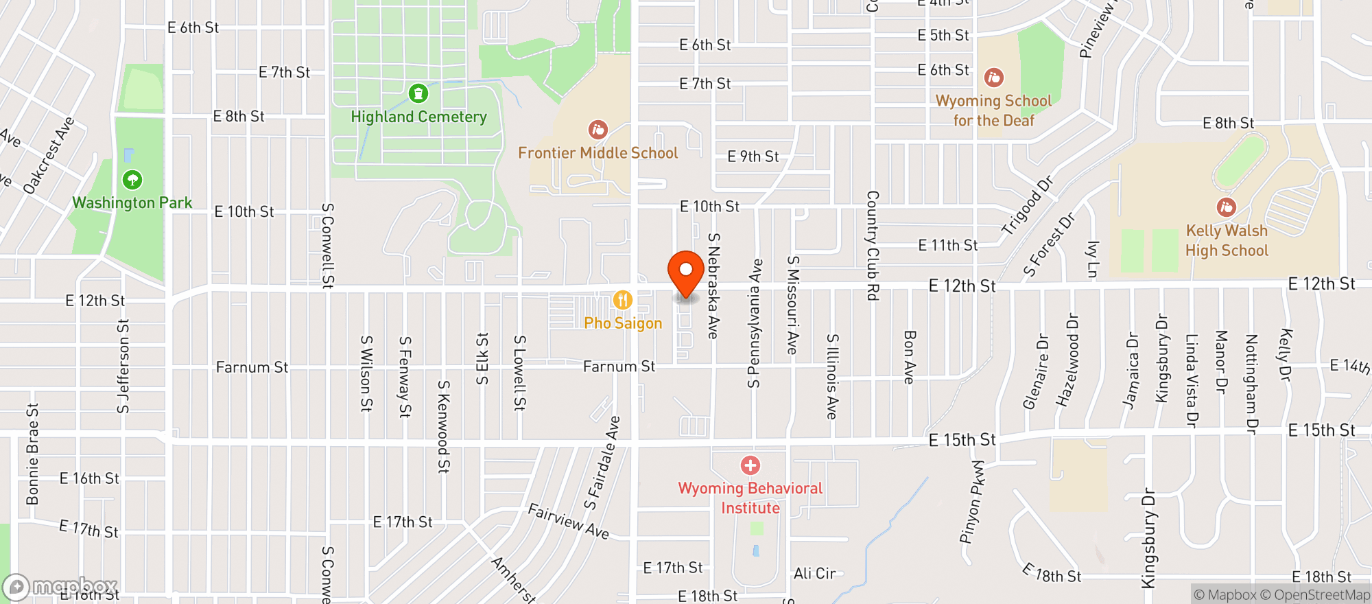 Map showing Moonlight Liquors