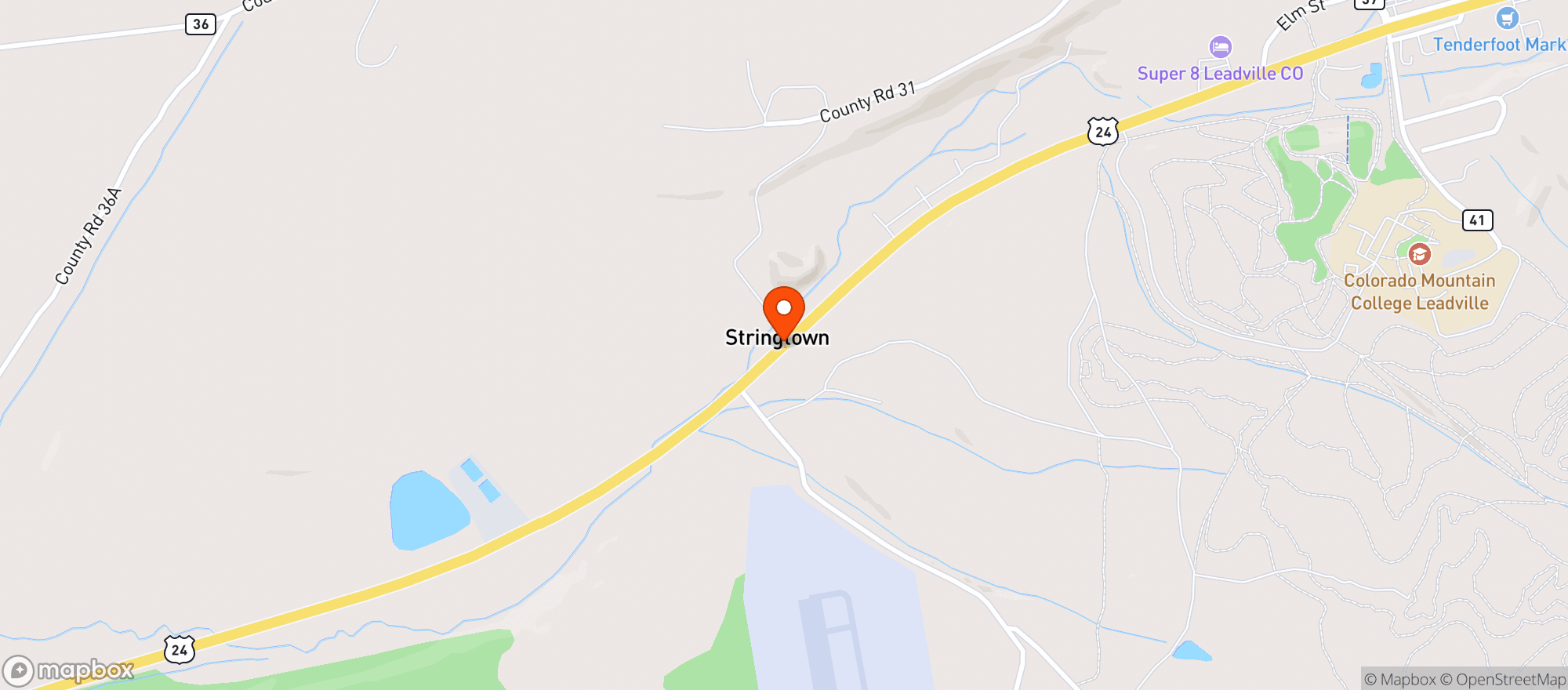 Map showing Safeway
