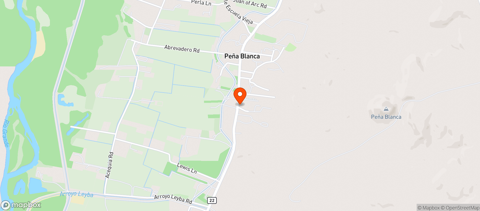Map showing Old House Bar