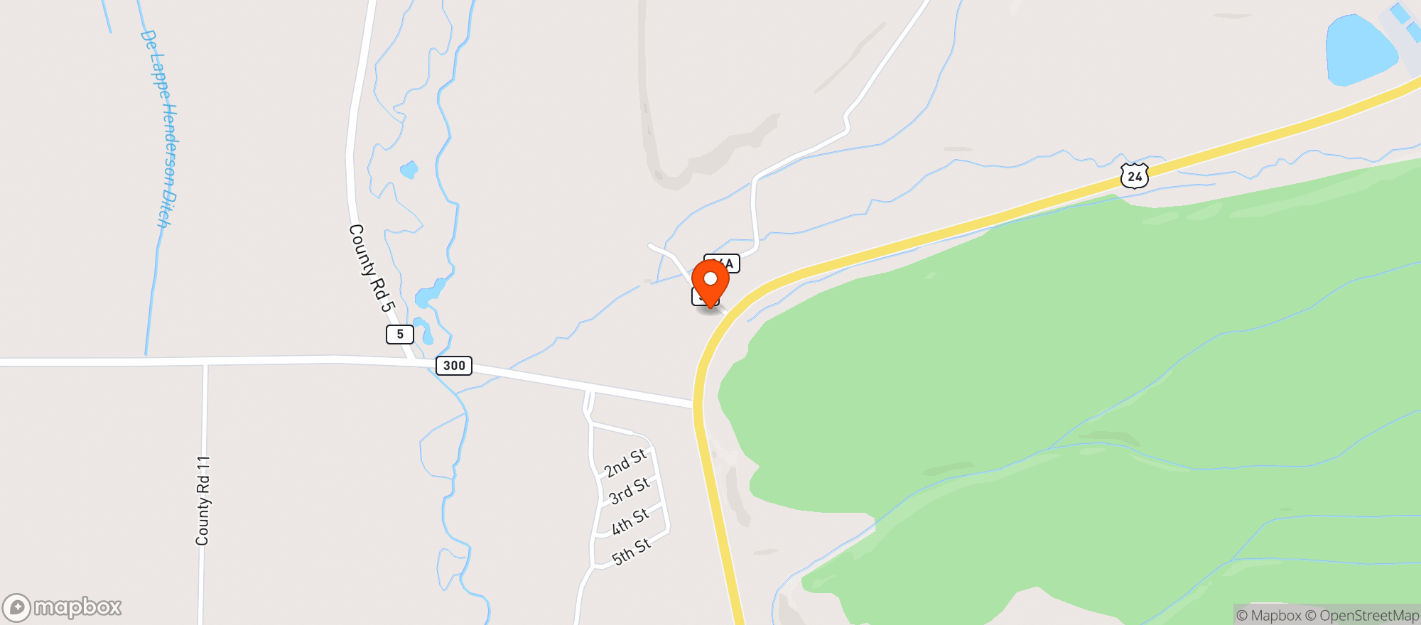 Map showing Fast Stop #1166