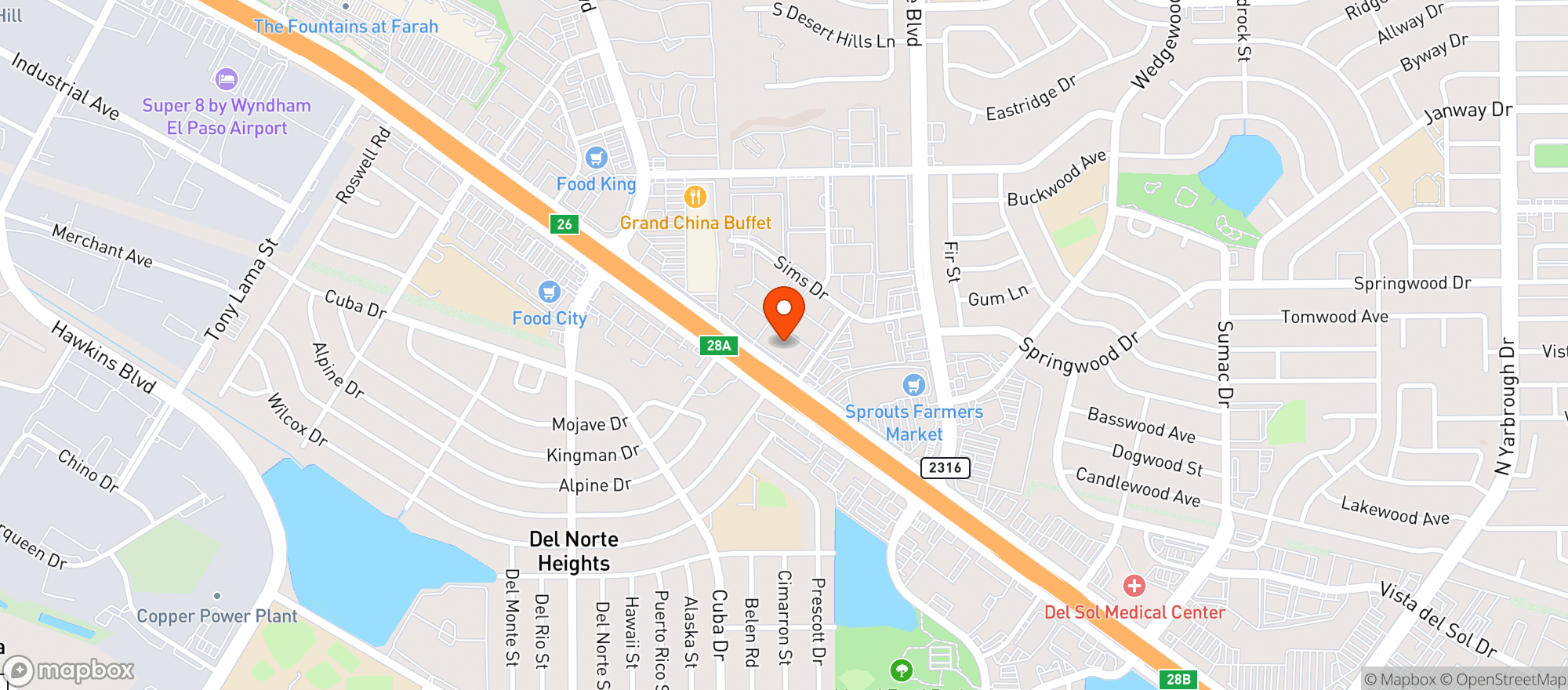 Map showing Spec's Wine, Spirits & Finer Foods