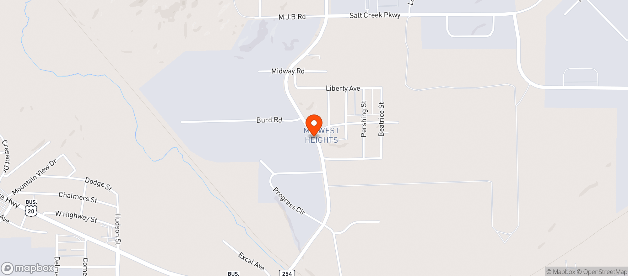 Map showing Homax