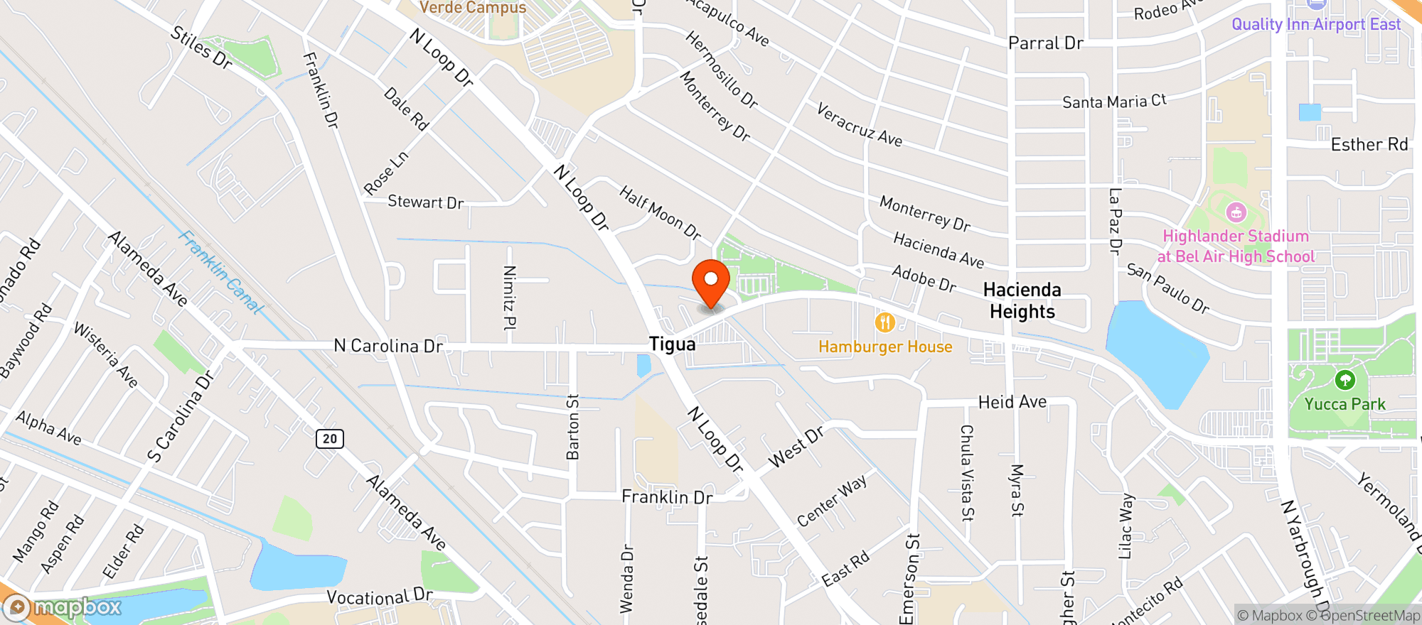 Map showing Michelle Lopez