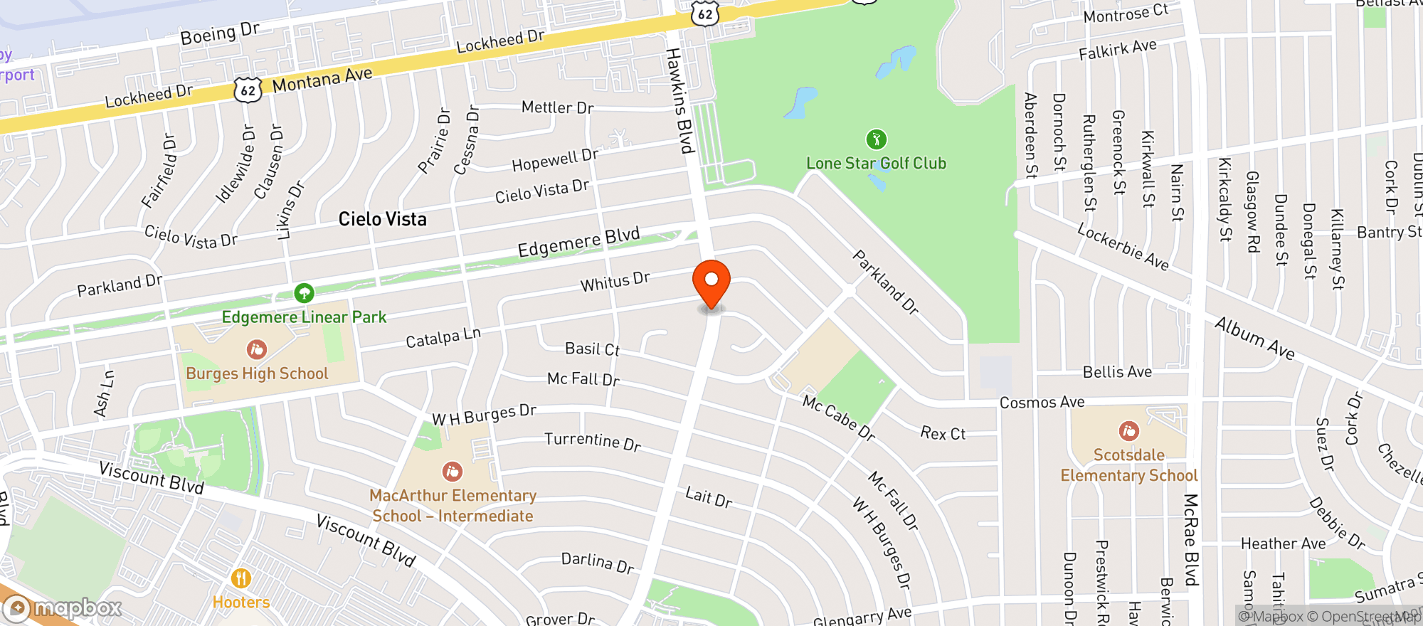 Map showing Moose's Drafthouse
