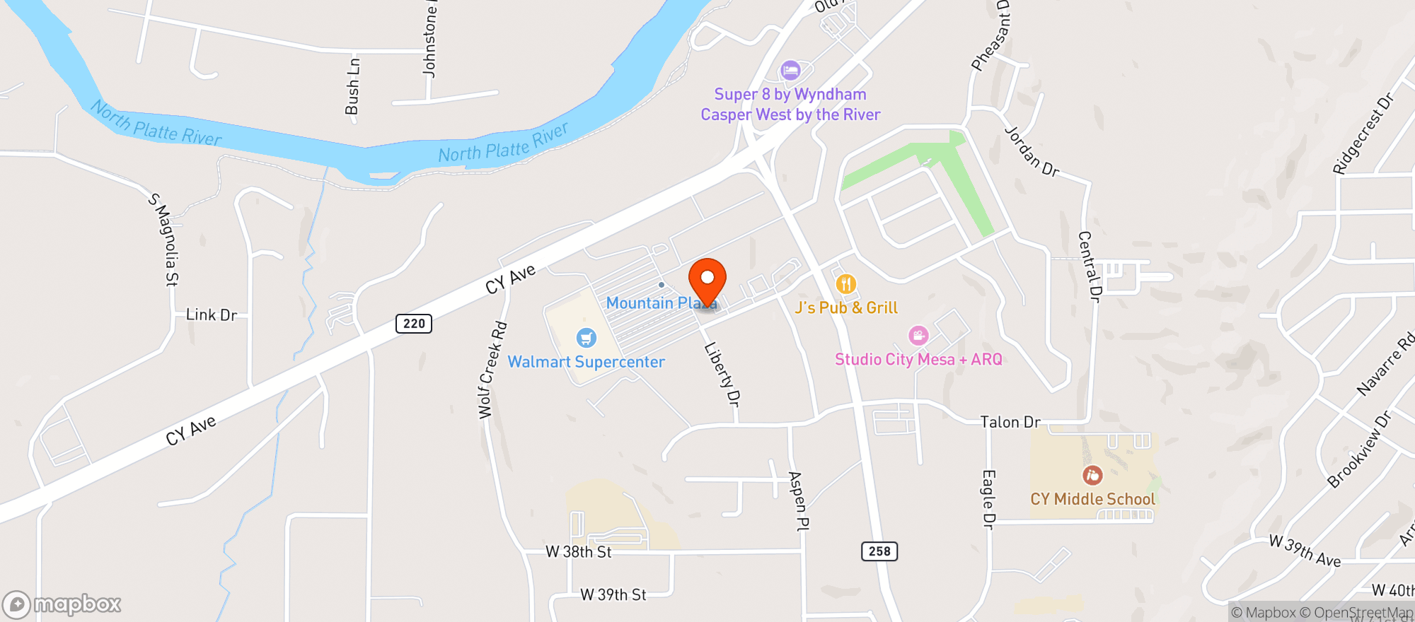 Map showing Gnc