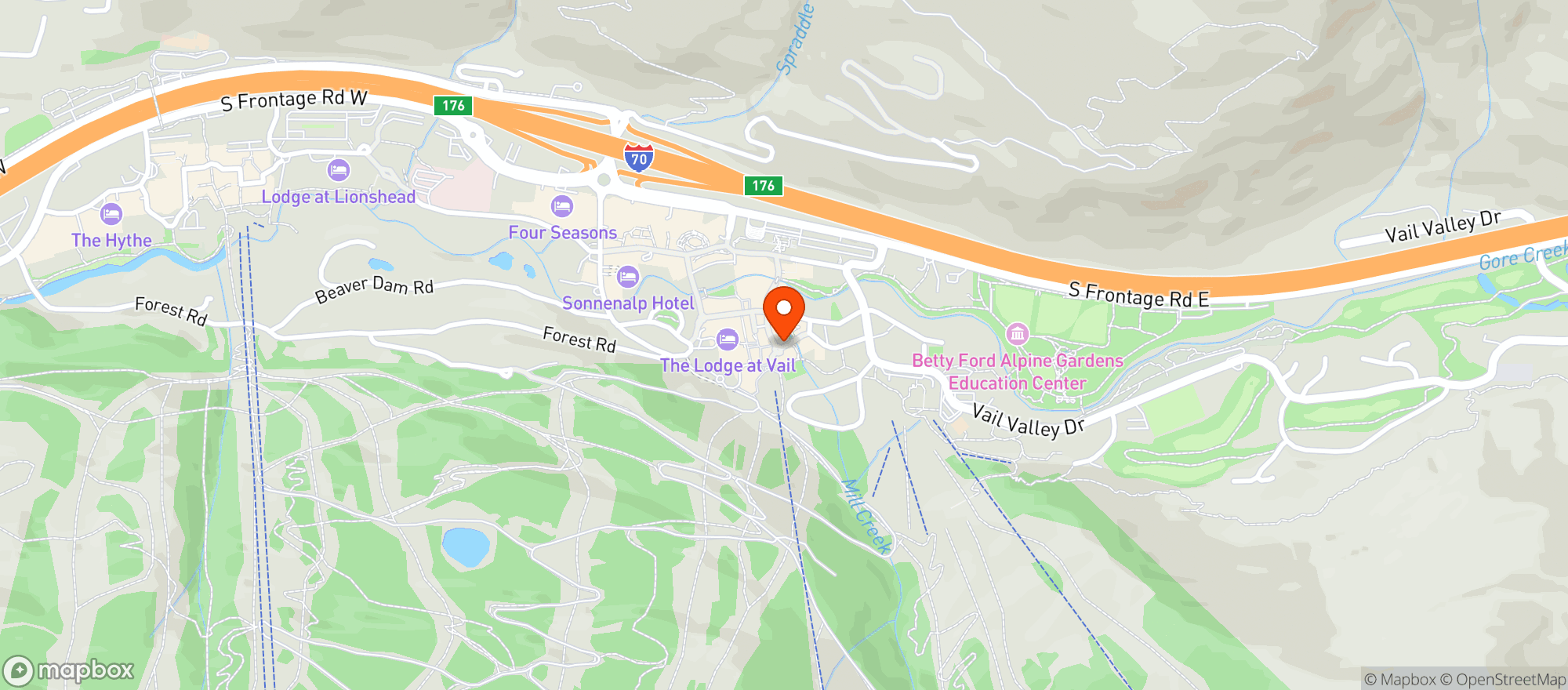 Map showing Blu Cow