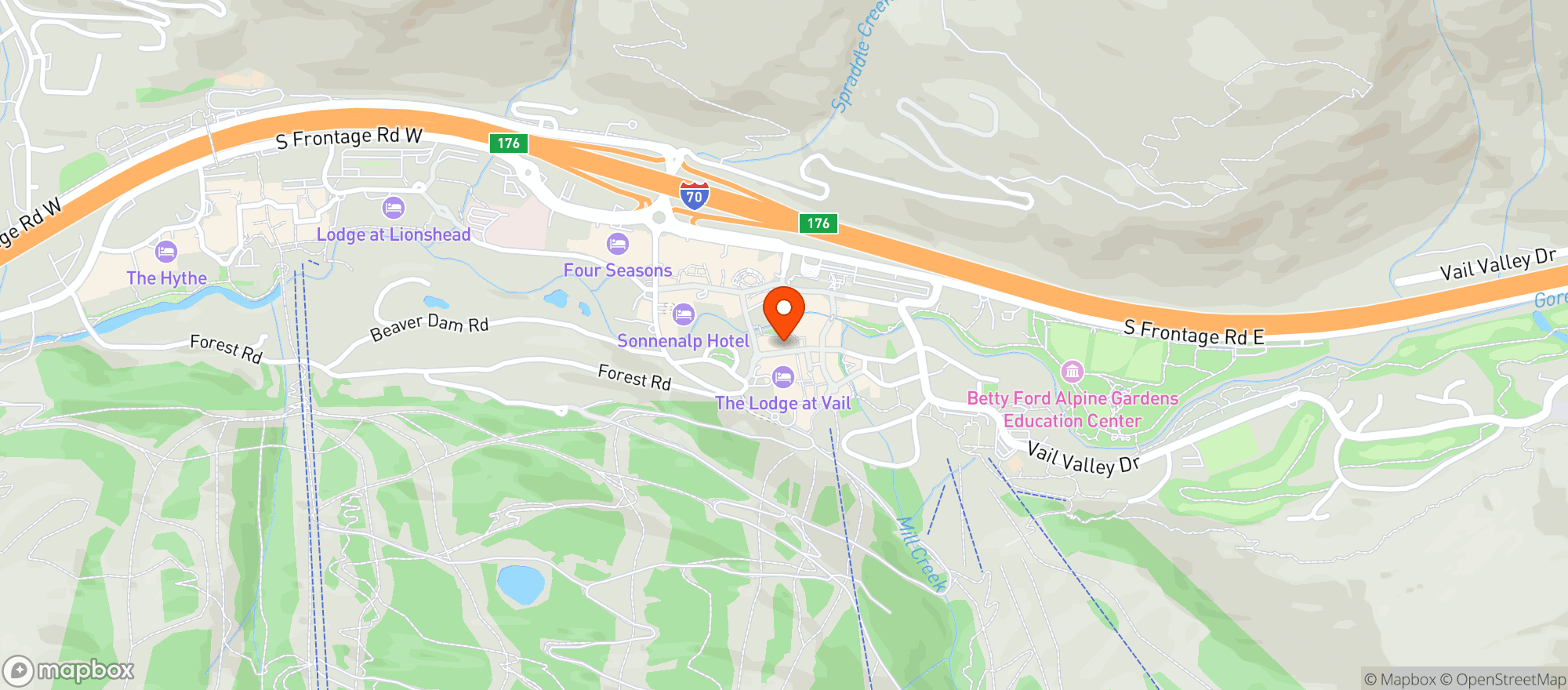 Map showing Sweet Basil
