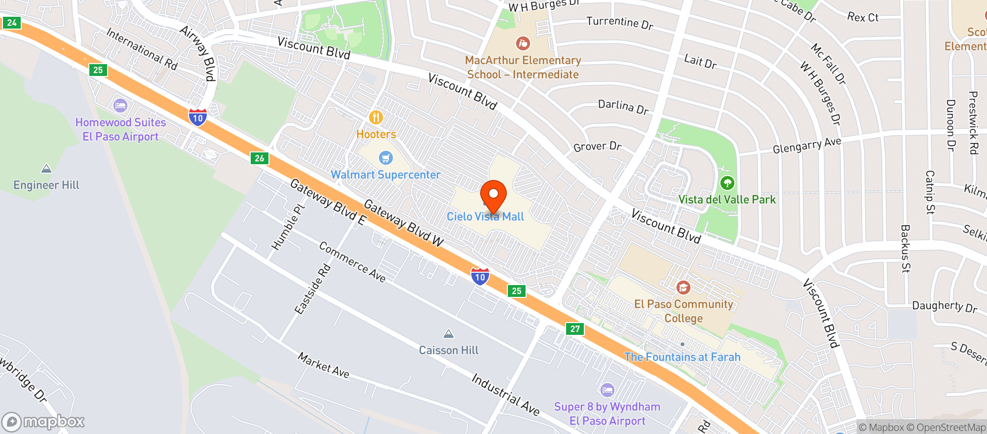 Map showing Red Lobster