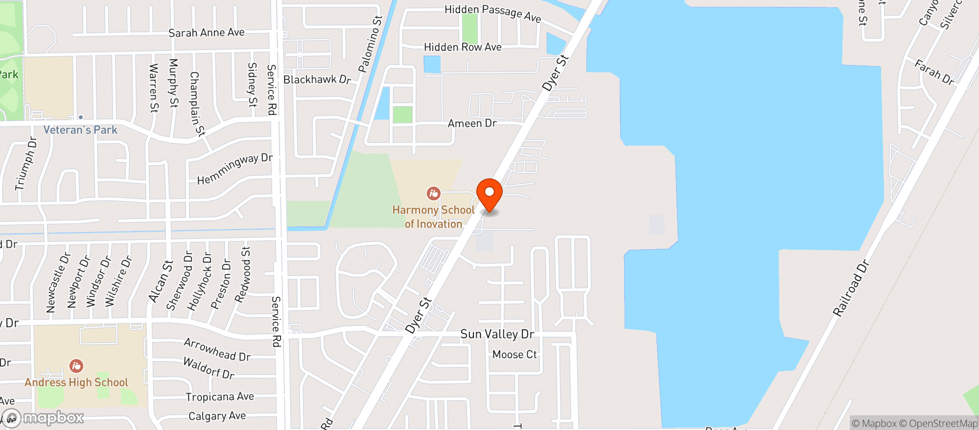 Map showing Sudz Lounge